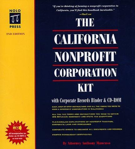 The California nonprofit corporation kit