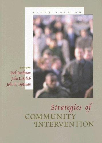 Strategies of community intervention