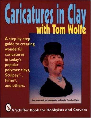 Caricatures in clay with Tom Wolfe