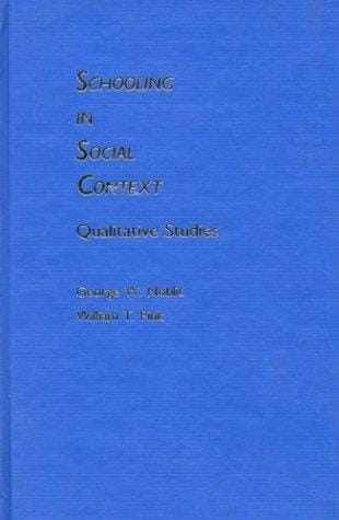 Schooling in social context