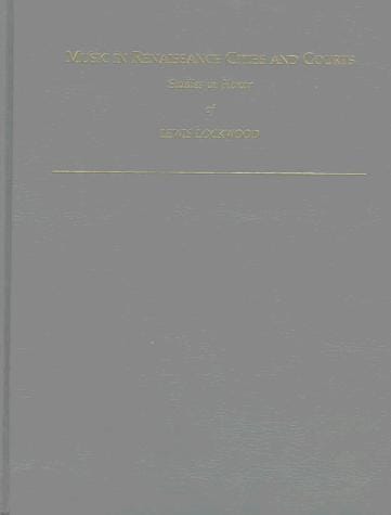 Music in Renaissance cities and courts
