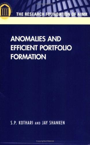 Anomalies and efficient portfolio formation