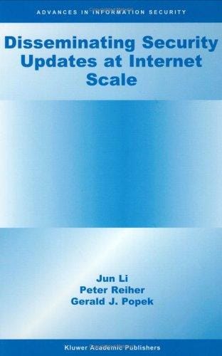Disseminating security updates at Internet scale