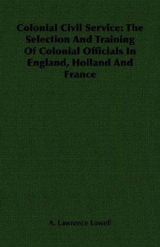 Colonial civil service