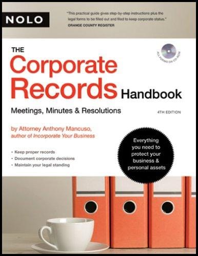 Corporate Records Handbook, The