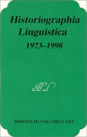 Historiographia linguistica, 1973-1998