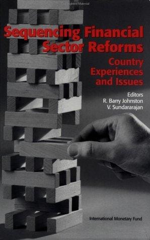 Sequencing financial sector reforms