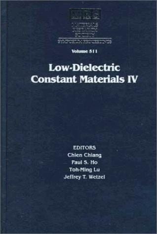 Low-dielectric constant materials IV