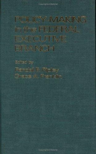Policy-making in the Federal executive branch