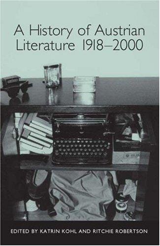 A history of Austrian literature 1918-2000