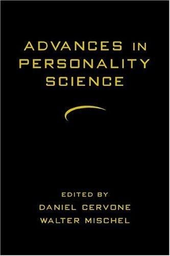 Advances in personality science