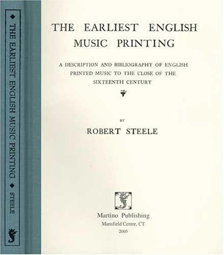 The earliest English music printing