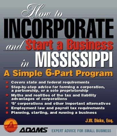 How to incorporate and start a business in Mississippi