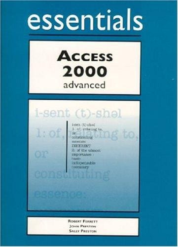 Access 2000 advanced