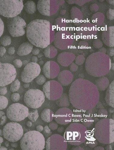 Handbook of pharmaceutical excipients