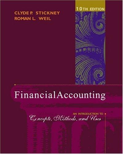 Financial accounting : an introduction to concepts, methods, and uses