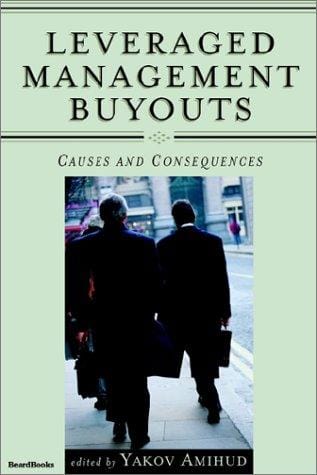Leveraged management buyouts