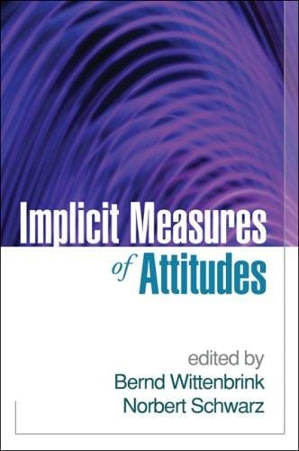 Implicit measures of attitudes