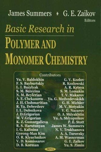 Basic research in polymer and monomer chemistry