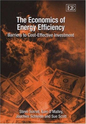 ECONOMICS OF ENERGY EFFICIENCY: BARRIERS TO COSTEFFECTIVE INVESTMENT; STEVE SORRELL...ET AL