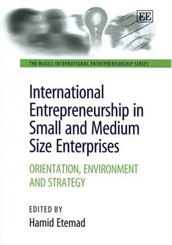 International entrepreneurship in small and medium size enterprises
