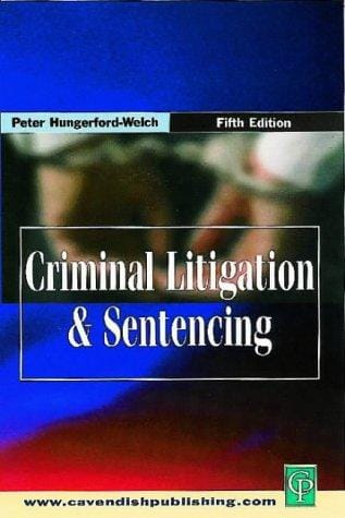 Criminal litigation and sentencing