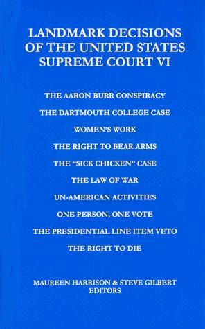 Landmark decisions of the United States Supreme Court