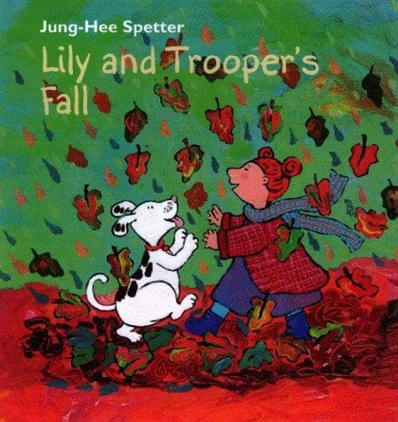 Lily and Trooper's fall