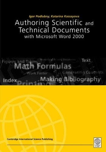 Authoring scientific and technical documents with Microsoft Word 2000