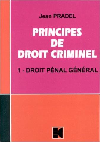 Principes de droit criminel