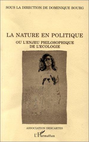 La nature en politique, ou, L'enjeu philosophique de l'écologie