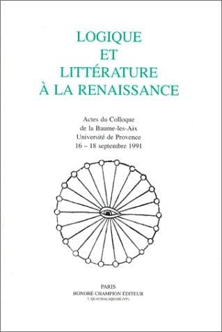 Logique et littérature à la Renaissance