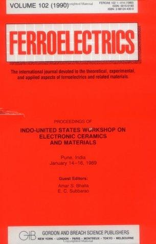 Proceedings of Indo-United States Workshop on Electronic Ceramics and Materials