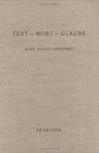 Text, Wort, Glaube