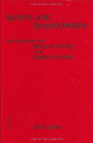 Sprech- und Gesprächsstile