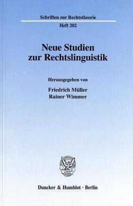 Neue Studien zur Rechtslinguistik