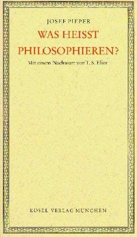 Was heisst philosophieren?