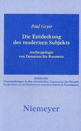 Die Entdeckung des modernen Subjekts