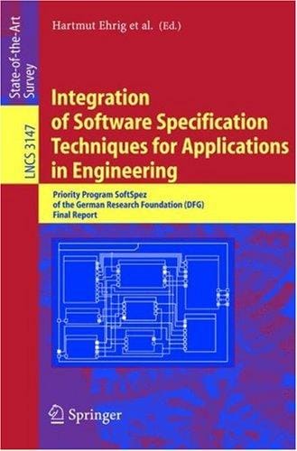 Integration of software specification techniques for applications in engineering