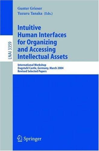 Intuitive human interfaces for organizing and accessing intellectual assets