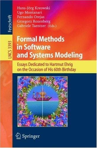 Formal methods in software and systems modeling