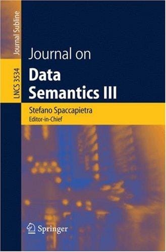 Journal on Data Semantics III