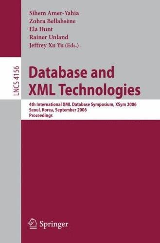 Database and XML technologies