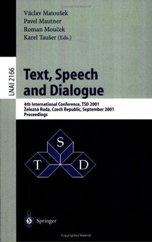 Text, speech, and dialogue