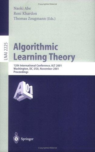 Algorithmic learning theory