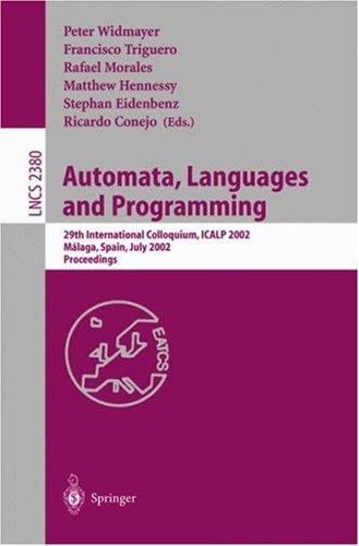 Automata, languages and programming