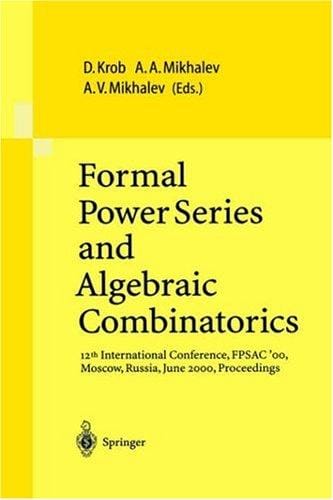 Formal power series and algebraic combinatorics