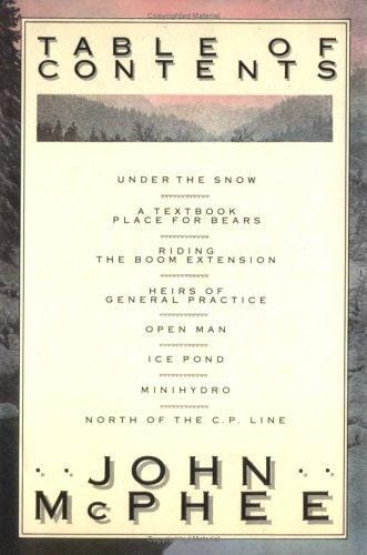 Table of contents