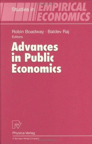 Advances in public economics
