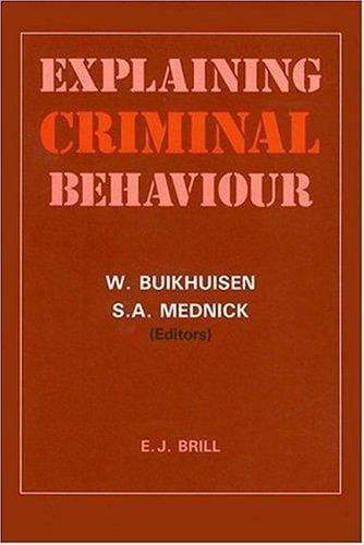 Explaining criminal behaviour
